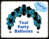 Teal Party Balloons