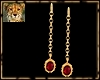 PdT Ruby Gold Earrings