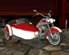 Red & White Sidecar Rig