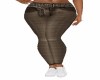 BELTED*BROWN* JEANS-RLS