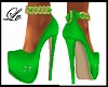 Lime Green Chains Heels