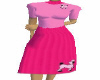 pink poodle 50s dress