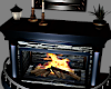Blue Modern Fireplace
