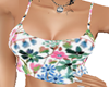 Pink and Blue Crop Top