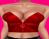 Red Biker Bustier