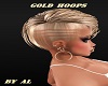 Gold Hoops Earrings