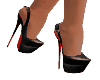 Black red shoes