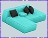 Kawaii Teal Couch