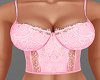 H/Lace Top Pink M