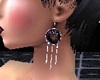Onix Moon Earrings