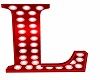 Red Sign Letter  L