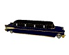 57 blue gold chevy limo