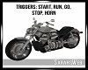 Silver Harley w/Triggers