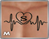 S pulse tattoo