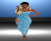 Snake Baby Blue Dress
