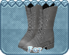 ✿| grey combat boots!