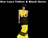 Yellow & Black Star Gown