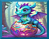 Baby Dragon Blue Frame 3