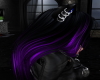 black purple log hair