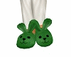 Green Fluffy Slippers