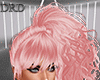 DRD-Pink Curly Tail Hair