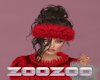 Emma Red fur hat