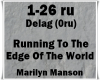 Running To The Edge ....