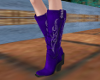 SR~ Purple Cowgirl boots