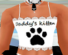 Daddys Kitten kid top