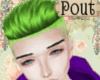 FOX emo green hair