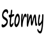 Name card Stormy