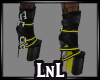 Strap yellow boots