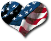 U.S.A. Heart Flag
