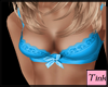 basic blue bra