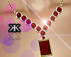 Miss Serbia red necklace
