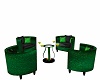 LL~GREEN & BLACK CHAIRS