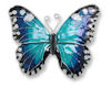 Silver & Blue Butterfly