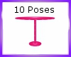 Pink PVC Table w/Poses