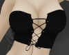 black * corset crop