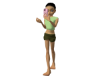 Phone animated pinky