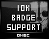 |M| 10K Badge Support