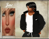 J~NK ZIPPER HOODIE BLACK