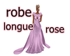 robe longue rose