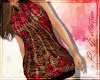 ♥{aR}Brown Red Dress