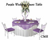 Purple Wedding Gust Tabl