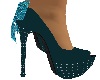 Teal Sparkle Heels