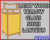 LW Yellow G Shoji Lamp