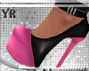 Pink and Black Shoes