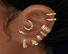 Gold/Diamond EarPiercing