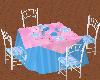 Pink/Blue party table